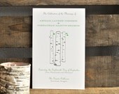 Booklet Wedding Program - Birch Trees