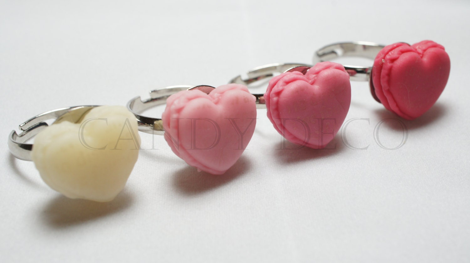iHeart Macaron Adjusttable Ring (Pick One)