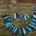Shell Earrings in Blue