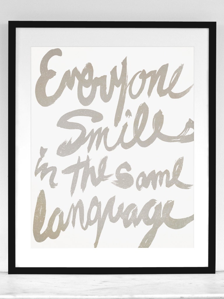 Everyone Smiles - 8x10 Art Print