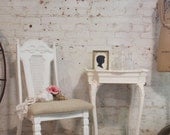 Painted Cottage Chic Shabby White Chair CHR27