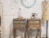 Painted Cottage Chic Shabby White Romantic French Night Table NT147