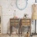 Painted Cottage Chic Shabby White Romantic French Night Table NT147