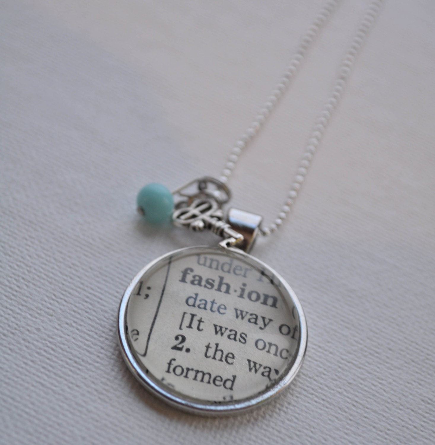 Vintage Dictionary  Necklace Pendant FASHION