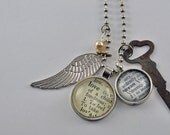 Vintage Dictionary Word Necklace Pendant LOVE DREAM