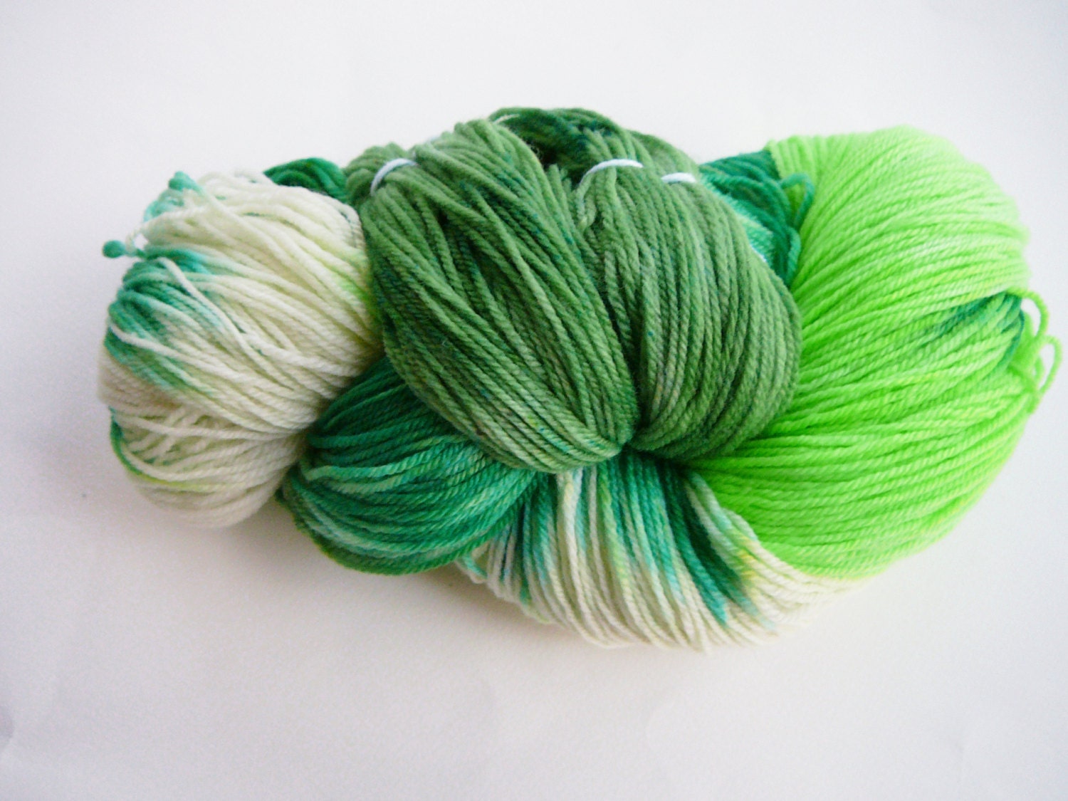 Fingering weight hand painted superwash merino sock yarn  Creeper  490 yards, 100g
