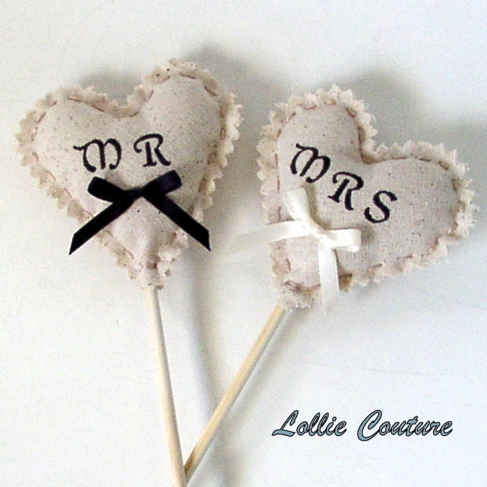 Wedding - MR & MRS  signs - Wedding photo props