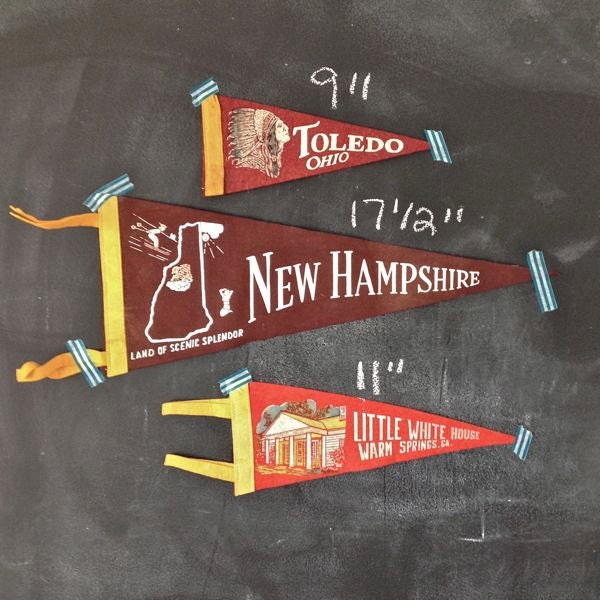Instant Collection of Souvenir Pennants or Flags