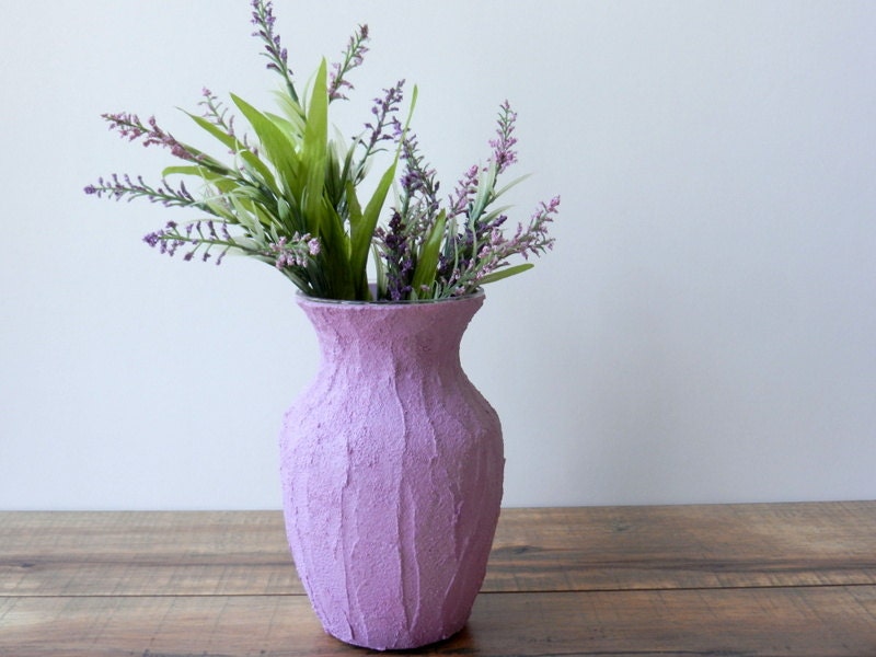 Vase / lilac Vase  / light Purple Home Decor / purple housewares / home and garden