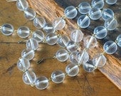 Two Vintage Round Glass Prism Strands