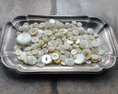 200 Vintage White Buttons