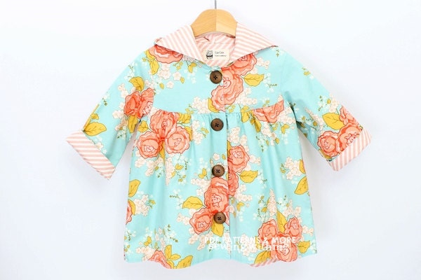 no 278 Mackenzie Gathered Jacket (3Y - 7Y) - New Pattern Sale 50% Off