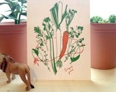 LIMITED EDITION letterpress art print - Bouquet Garni