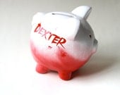 Dexter Piggy Bank, Hand Painted