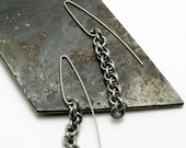 Titanium, Stainless Steel Jens Pind Linkage Chainmaille Earrings