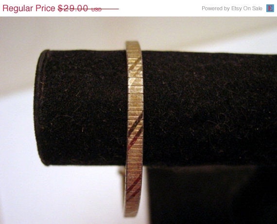 ON SALE Vintage Sterling Silver Bracelet 1970s Bangle Bracelet Vintage Jewelry Jewellery