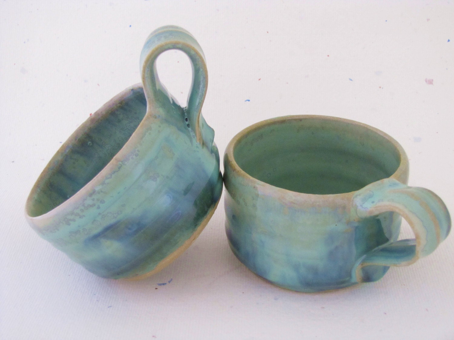 Bowl Chili Bowl Handled Bowl Soup Cup Stoneware Muddy Paws Pottery