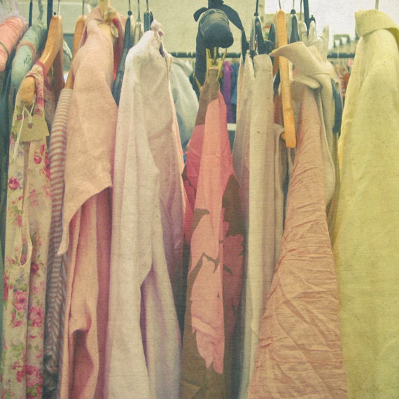Saturday - Bedroom decor, feminine art, pink, yellow, gift for her, pastel decor 8x8 Print