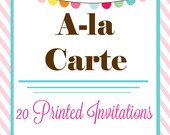 20 PROFESSIONALLY PRINTED INVITATIONS - Professional Printing Service - By A Blissful Nest Il_170x135
