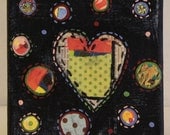 Polka Dot SweetHeart/Valentine/Mixed media original