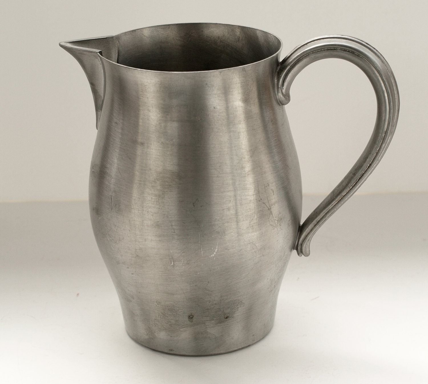 Vintage Pewter Water Pitcher Made by by AnnaOliveDesigns on Etsy