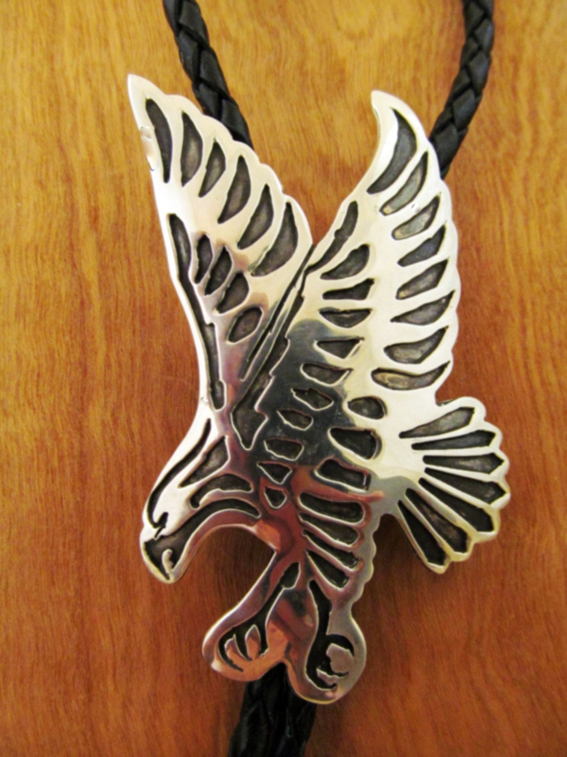 Vintage Navajo Bolo Tie Eagle