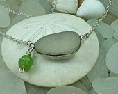 Pure sea glass, seaglass, eco friendly, beach glass necklace, sea glass jewelry