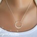SALE - Sterling Silver Single Circle Eternity Necklace - 3/4" in diameter - Sterling Silver Fine Chain - Perfect Gift - morganprather
