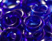 One Dozen Skyy Vodka Bottle Glass Beads // Natural Glass Finish