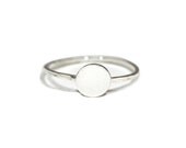 Small Circle Silver Ring