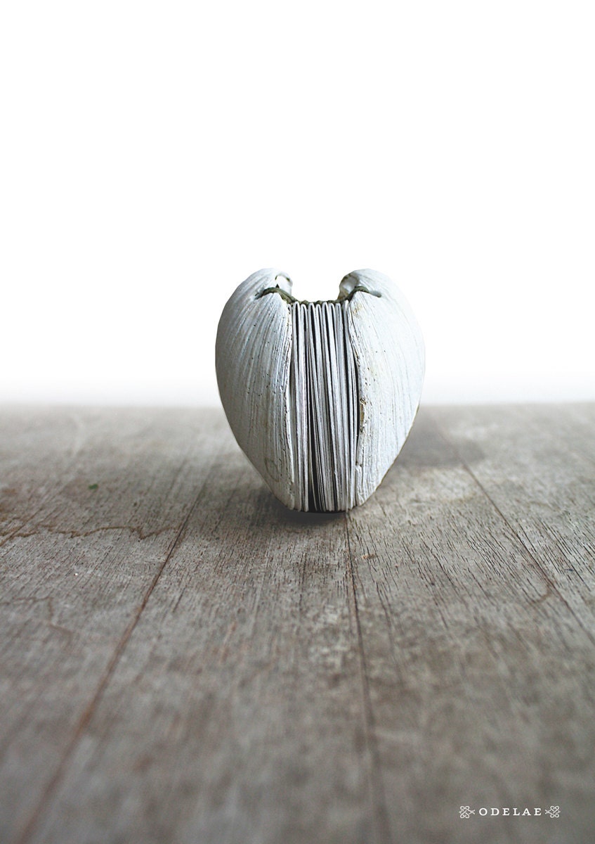 Book of the Sea - Handstitched Clamshell Book Sculpture