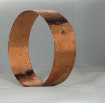 1 inch Copper circle bangle bracelet