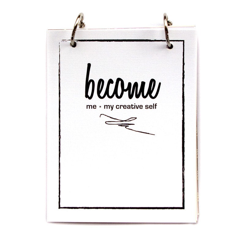 How to Find Your Career Path, Writing Prompt Journal - Become : Me, My Creative Self in white moonlight