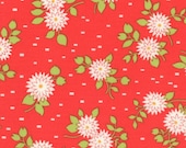 Happy Go Lucky by Bonnie and Camille for Moda Fabrics, Mum Red 1/2 yard total