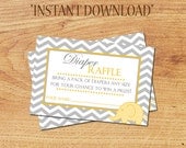INSTANT DOWNLOAD - Gender Neutral Diaper Raffle Tickets