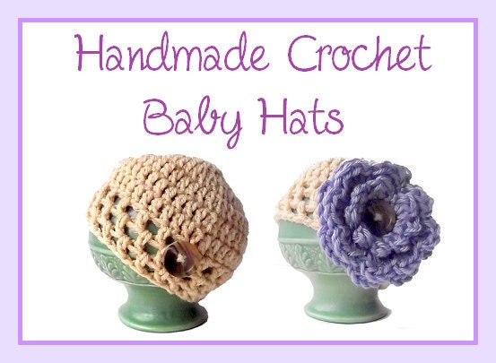 Custom Create Your Own Baby Hat - Custom Crochet Hat - Removable Flower - Photo Prop Baby Hat - Detachable Crochet Flower