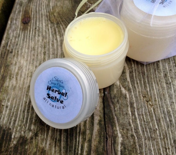 Natural Herbal Salve- infused with Calendula, Chamomile,Comfrey Lavender and MORE