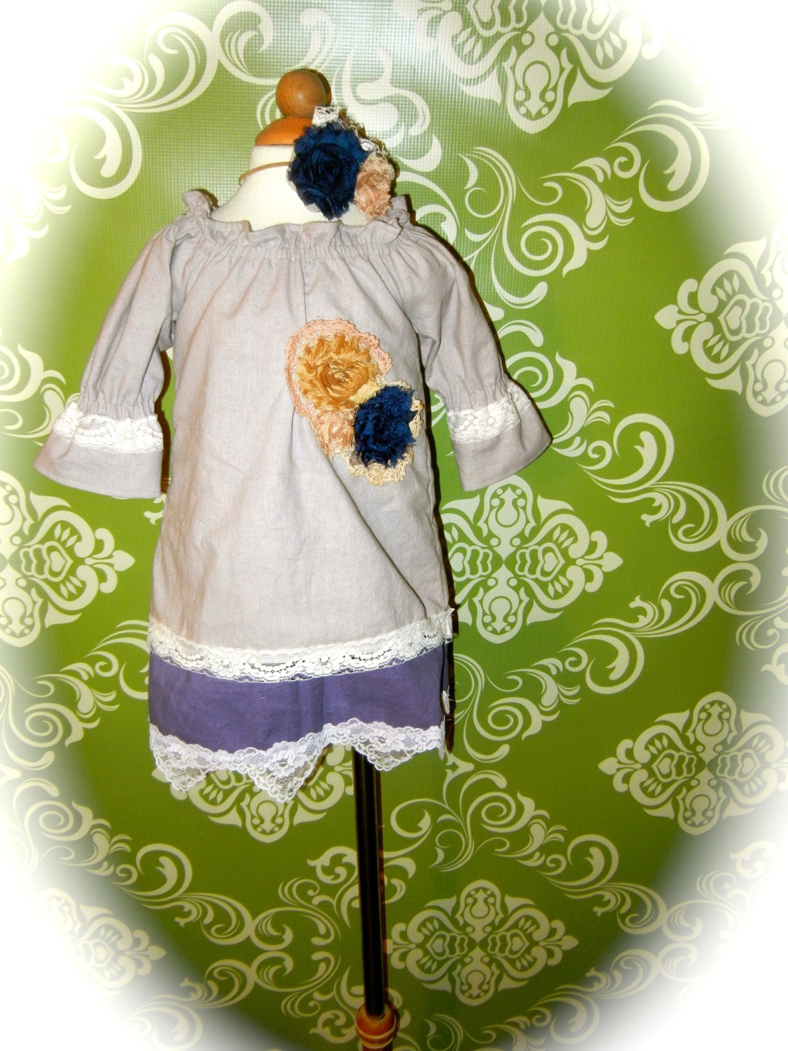 PollyAnna One Of A KinD HanD Dyed / Birthdays / Portriats / Flower Girl Dress  and More...