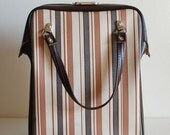 vintage stripe box handbag