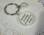Thank You For Raising The Man Of My Dreams, for Mother In Law, Princess Style Key Chain, Mother In Law, Mother In Law Gift