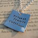 Labyrinth  Quote Stamped Pendant "Through Dangers Untold"