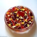 Stained Glass Mosaic Plate: Mosaic Trivet, Red, Yellow, Orange