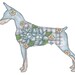 Custom Floral Pet Portrait in Silhouette - Pet Art - Hand Drawn Art - Dog Art - Cat Art - Horse Art - Bird Art