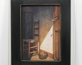 5X7 Framed Print Country Primitive Michael Humpheries Open Door