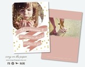 Glitter & Glam Birthday Party Invitations - Digital or Printed