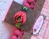 Adorable...Sculpture Summertime Ladybug Hair Clip...Ready to Ship and perfect for gifting