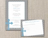 Communion Invitations and Personalized Wish Cards, Guest Book Alternative, Printable DIY Digital Invitaitons Item 120318