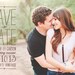 photo save the date postcard - "Vintage Scroll"
