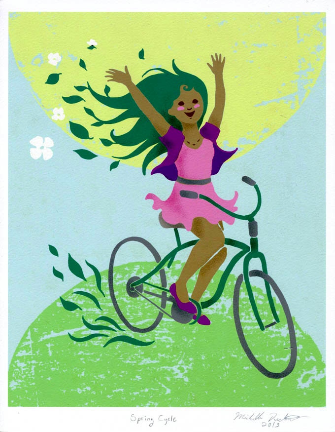 Art print Michelle Duckworth- Spring Cycle