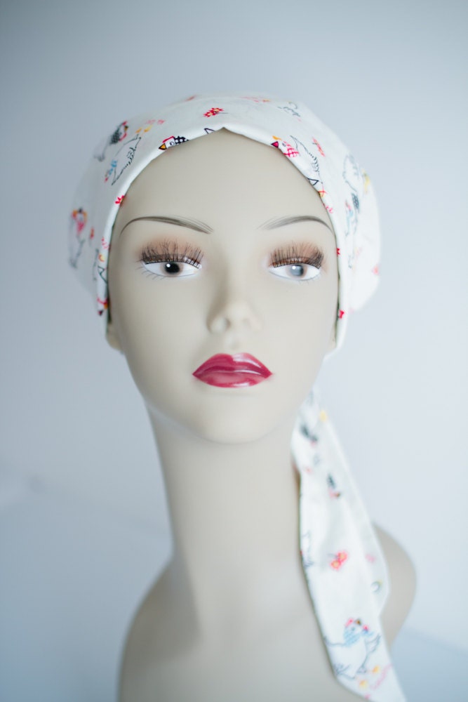 Chemo Hat Cancer Cap Scarf Hairloss Headwrap Turban Covering Headcovering